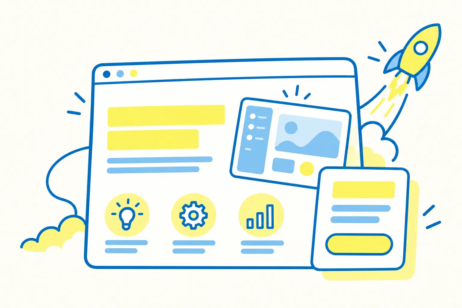 ภาพประกอบผลงาน Tech Startup Landing Page